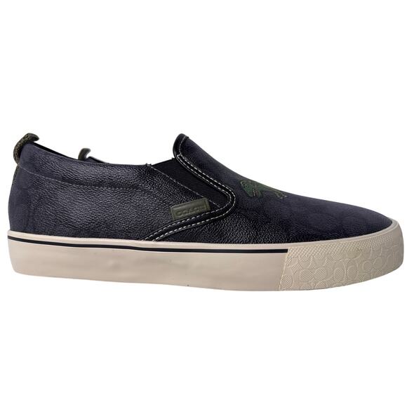 Coach Signature Rexy Sneakers Slip On Men's 11D Medium Signature Coated Canvas - Picture 4 of 14